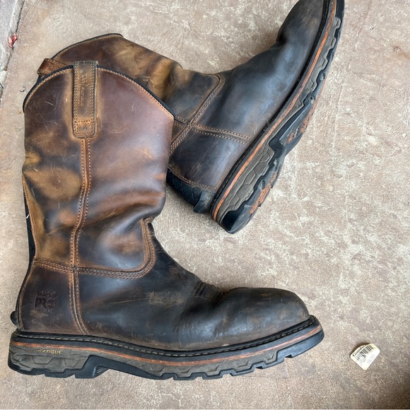 Timberland Pro Brown Work Boot Men’s Sz 11 - Picture 13 of 16